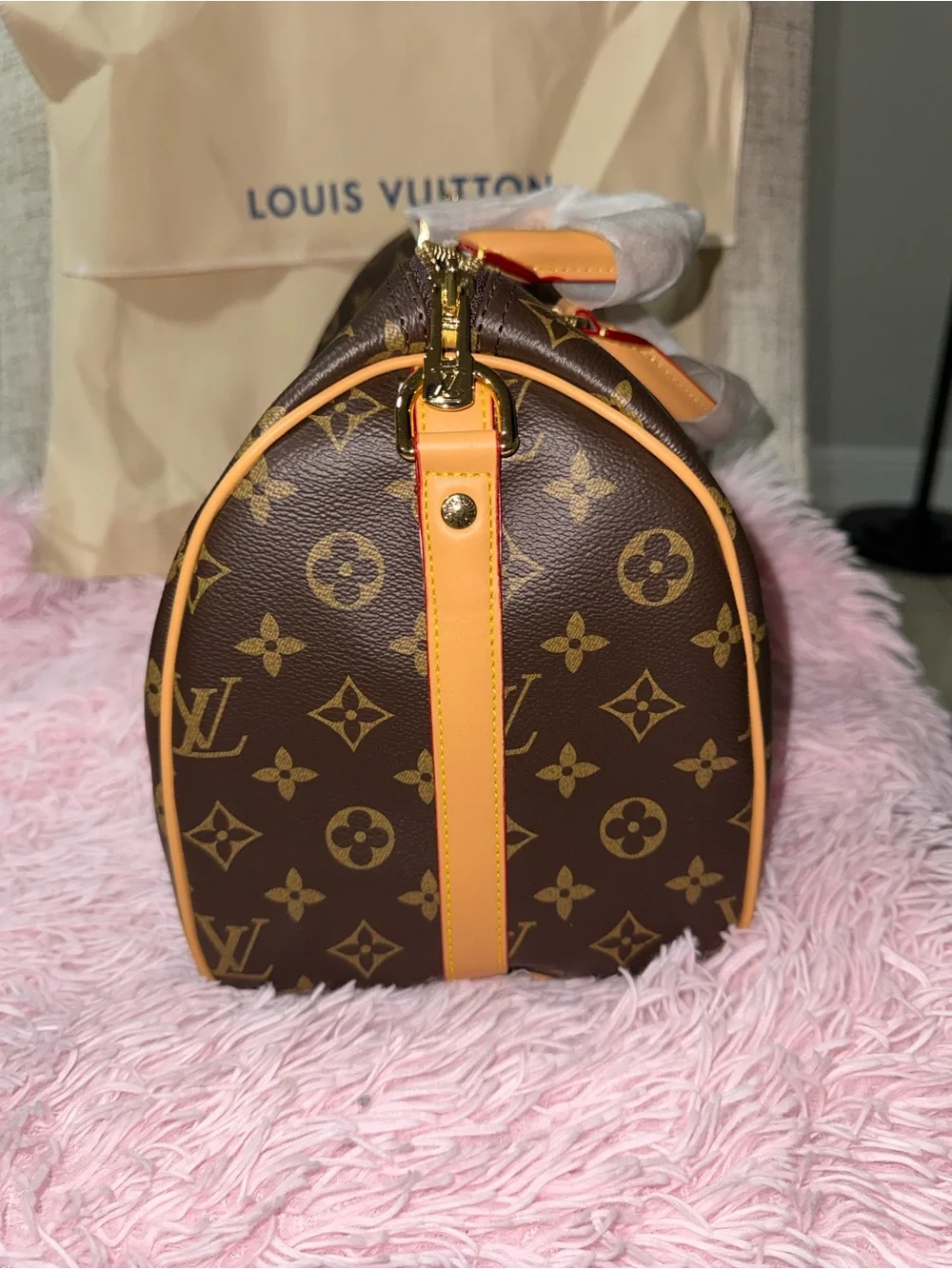 Monogram Speedy 30 Brown Canvas Satchel